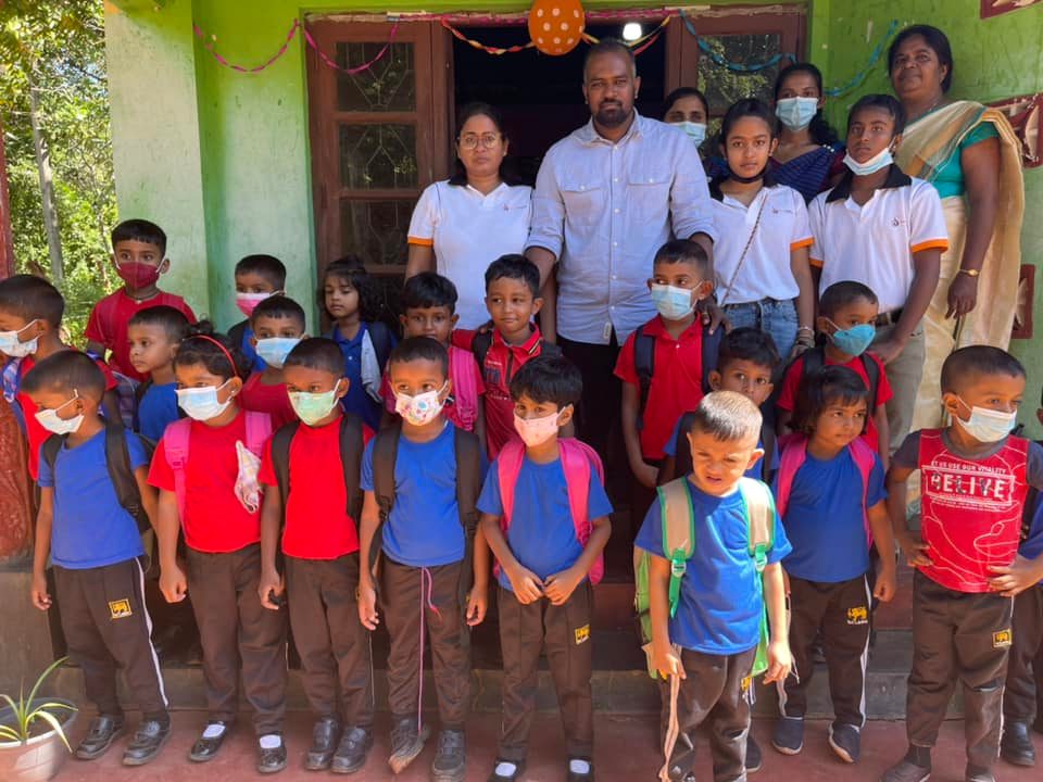 We provide school needs for Kanthalai Village Kids