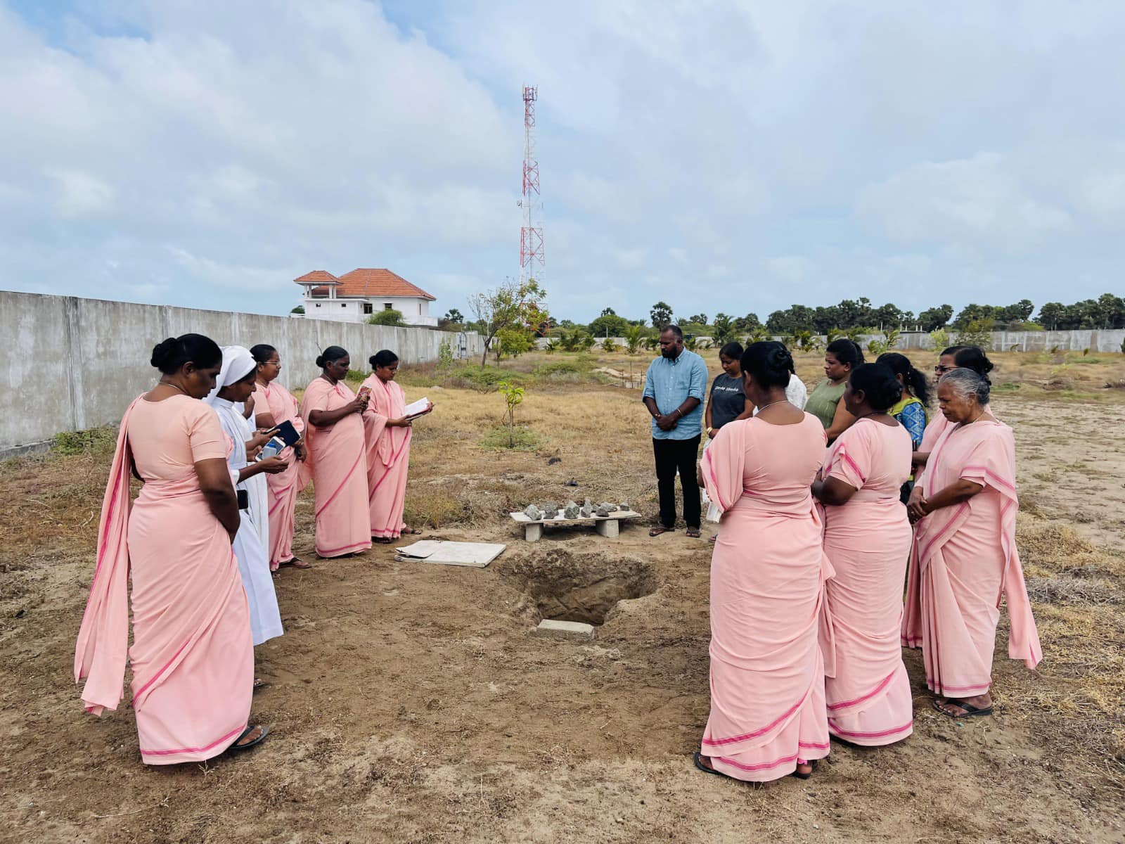 Foundation Stone laying ceremony for a nursery in Mannar